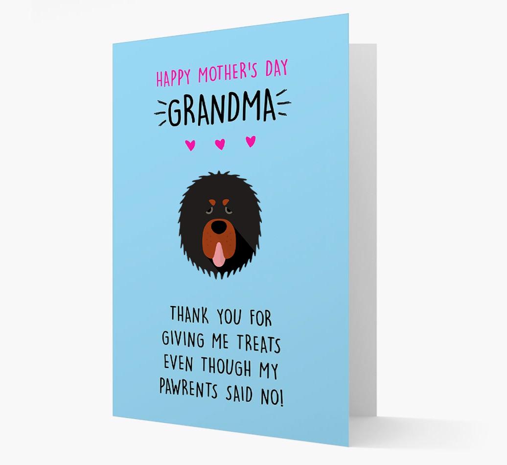 'Happy Mother's Day Grandma' Card with your {breedFullName} Icon