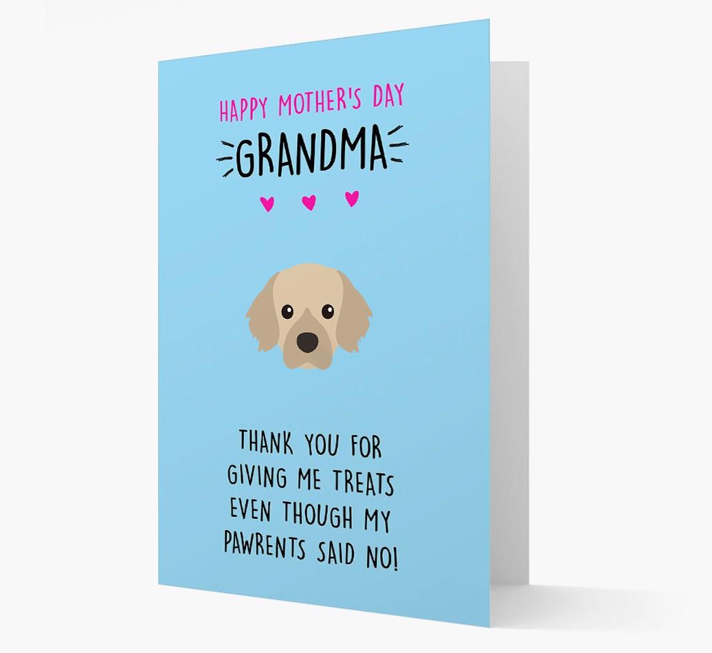 'Happy Mother's Day Grandma' Card with your {breedFullName} Icon