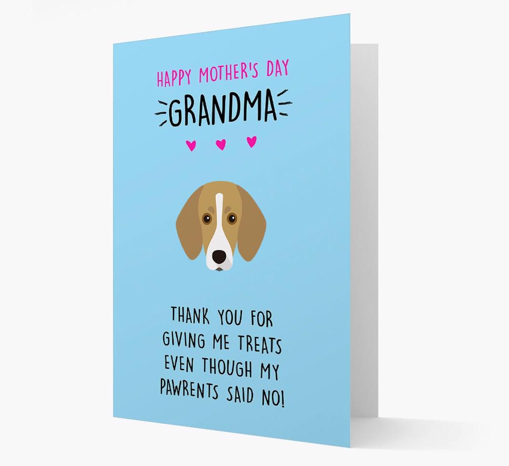 'Happy Mother's Day Grandma' Card with your {breedFullName} Icon