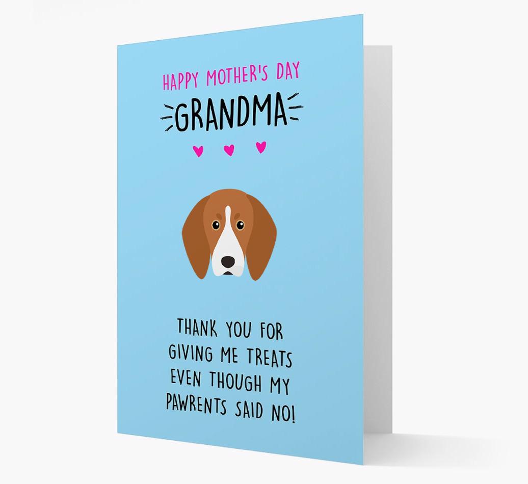 'Happy Mother's Day Grandma' Card with your {breedFullName} Icon
