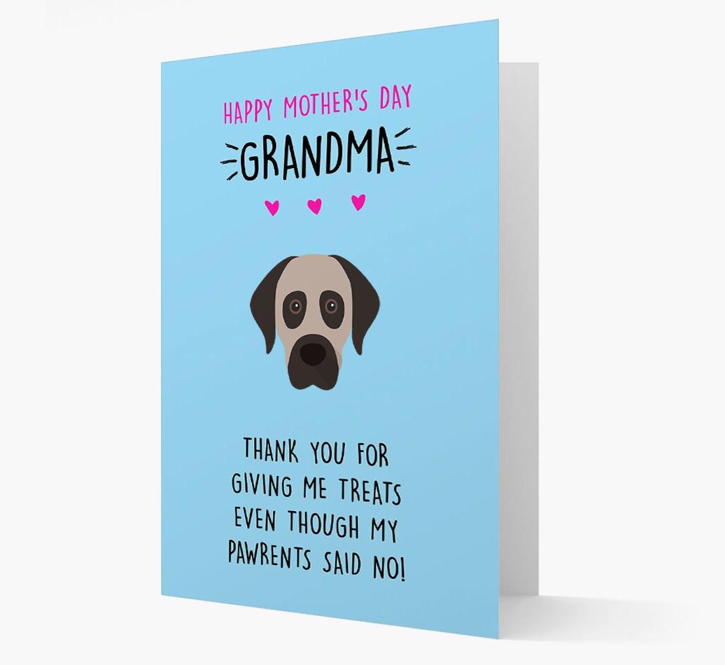'Happy Mother's Day Grandma' Card with your {breedFullName} Icon