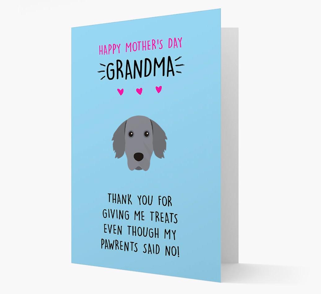 'Happy Mother's Day Grandma' Card with your {breedFullName} Icon