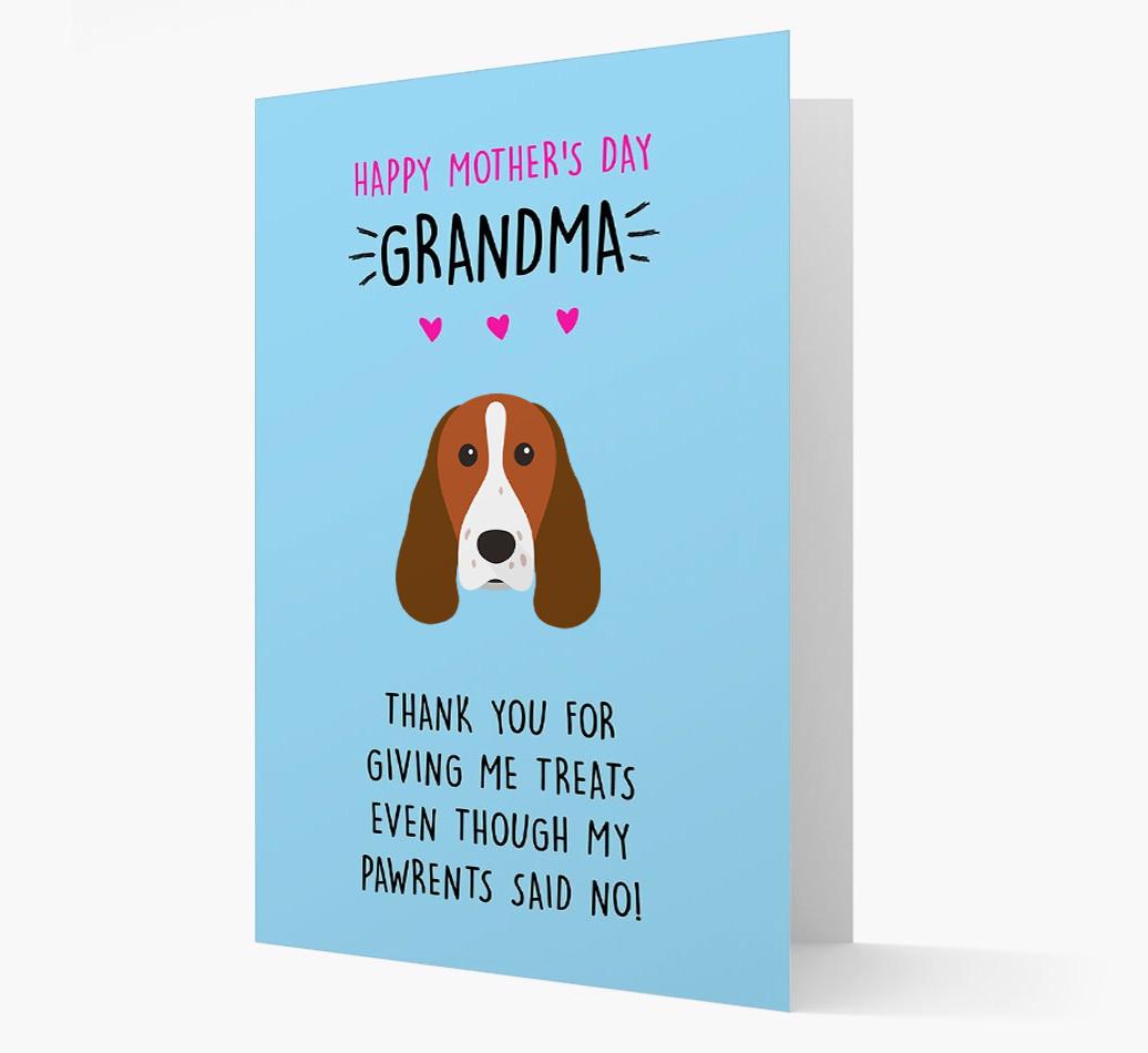 'Happy Mother's Day Grandma' Card with your {breedFullName} Icon