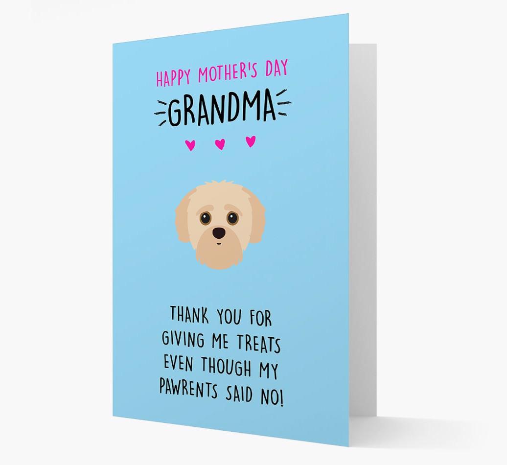'Happy Mother's Day Grandma' Card with your {breedFullName} Icon