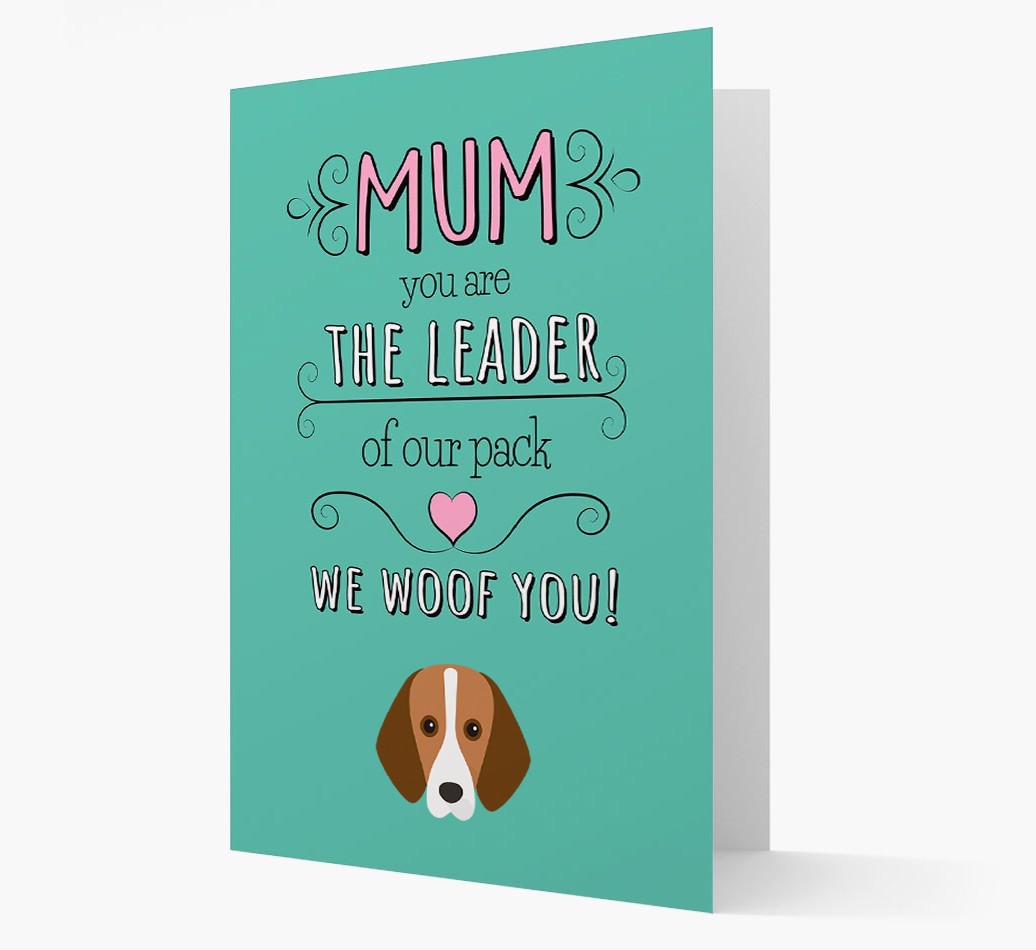 'The Leader Of Our Pack' Card with your {breedFullName} Icon