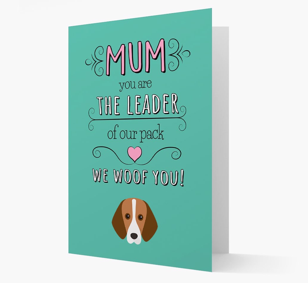 'The Leader Of Our Pack' Card with your {breedFullName} Icon