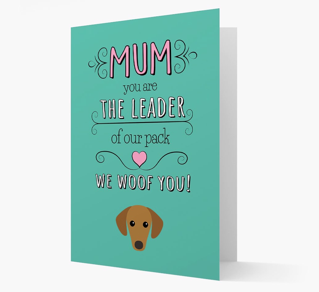 'The Leader Of Our Pack' Card with your {breedFullName} Icon