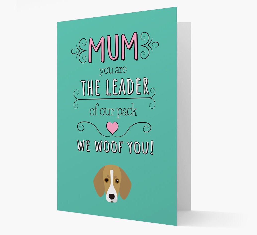 'The Leader Of Our Pack' Card with your {breedFullName} Icon