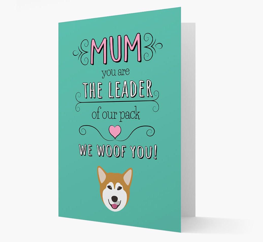 'The Leader Of Our Pack' Card with your {breedFullName} Icon