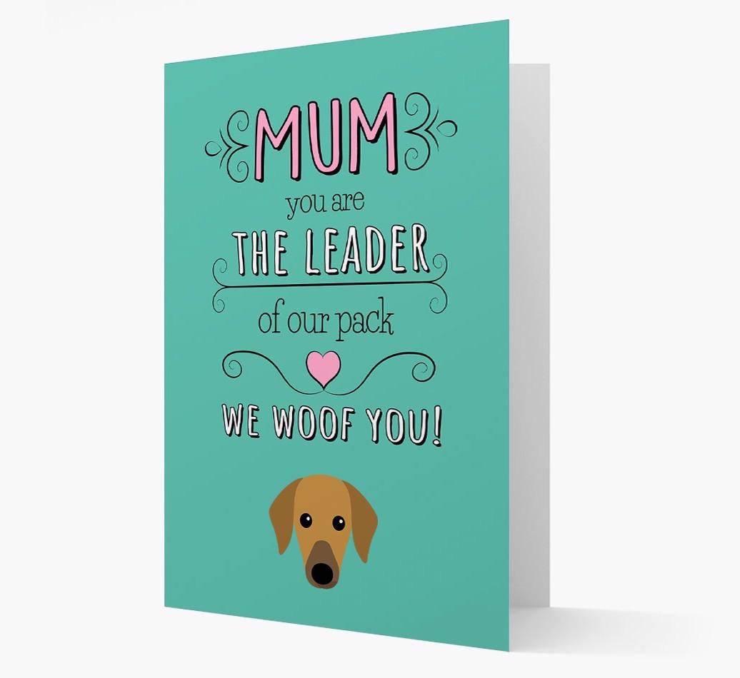 'The Leader Of Our Pack' Card with your {breedFullName} Icon