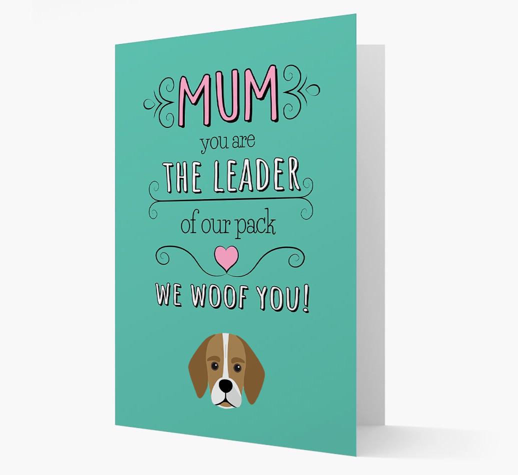 'The Leader Of Our Pack' Card with your {breedFullName} Icon