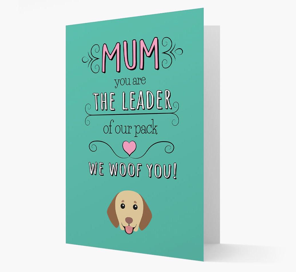 'The Leader Of Our Pack' Card with your {breedFullName} Icon