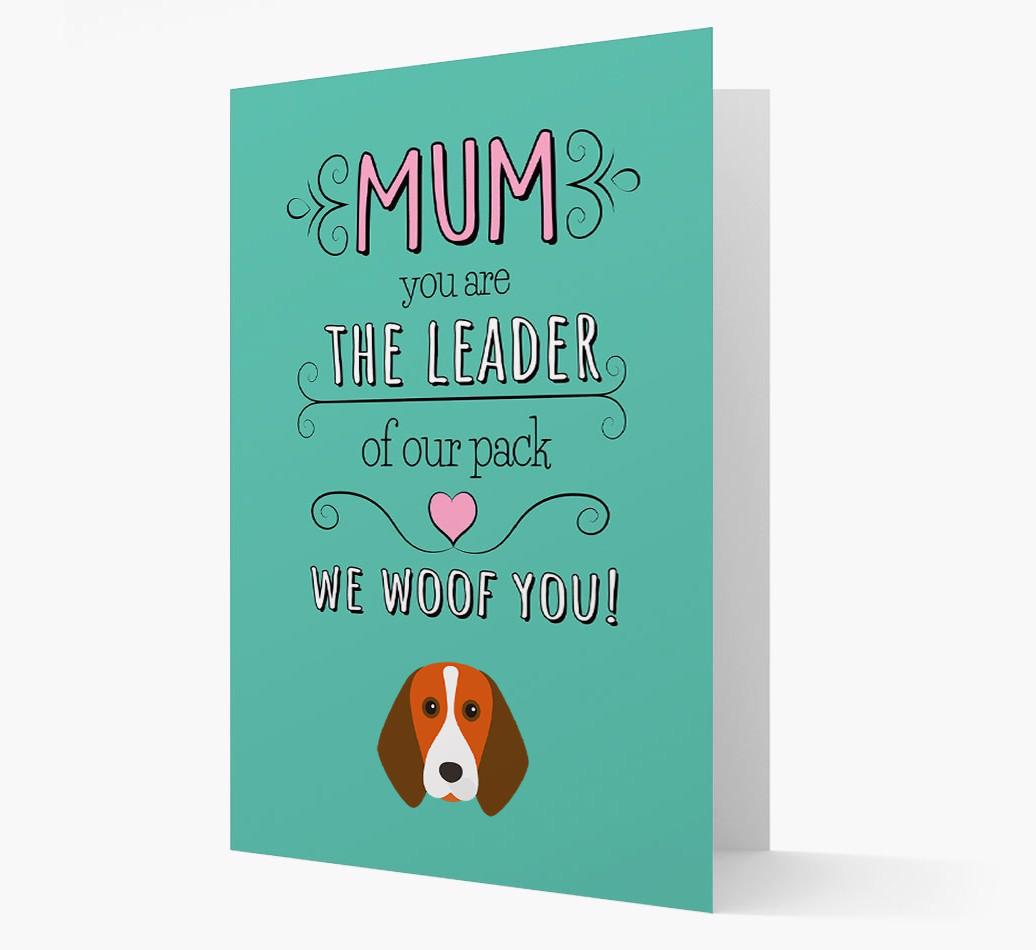 'The Leader Of Our Pack' Card with your {breedFullName} Icon