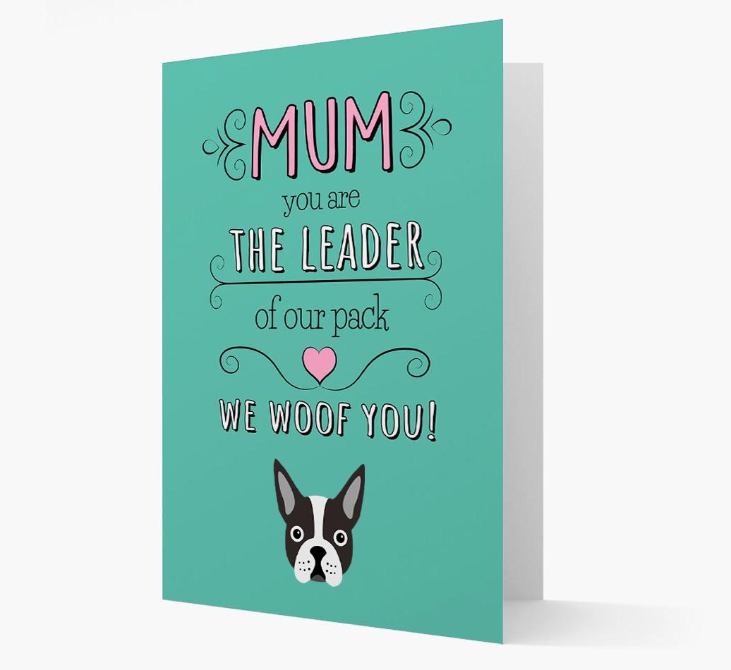 'The Leader Of Our Pack' Card with your {breedFullName} Icon