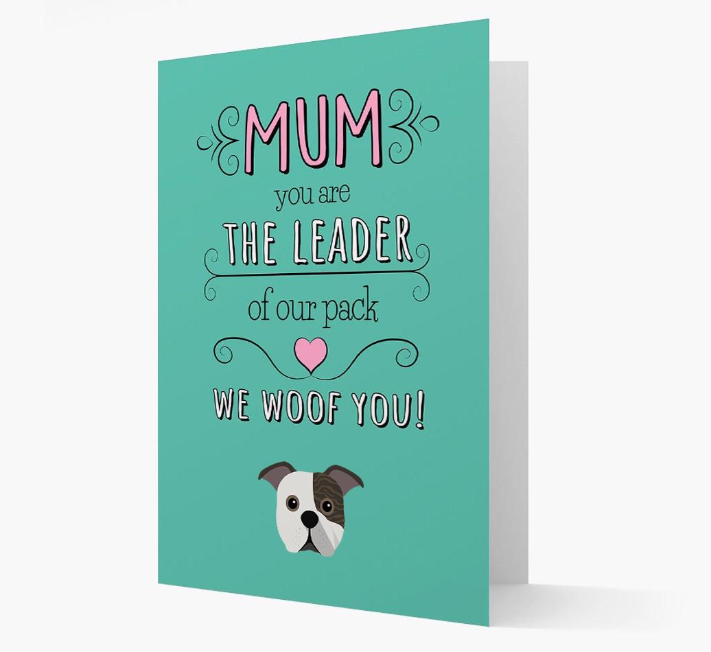 'The Leader Of Our Pack' Card with your {breedFullName} Icon