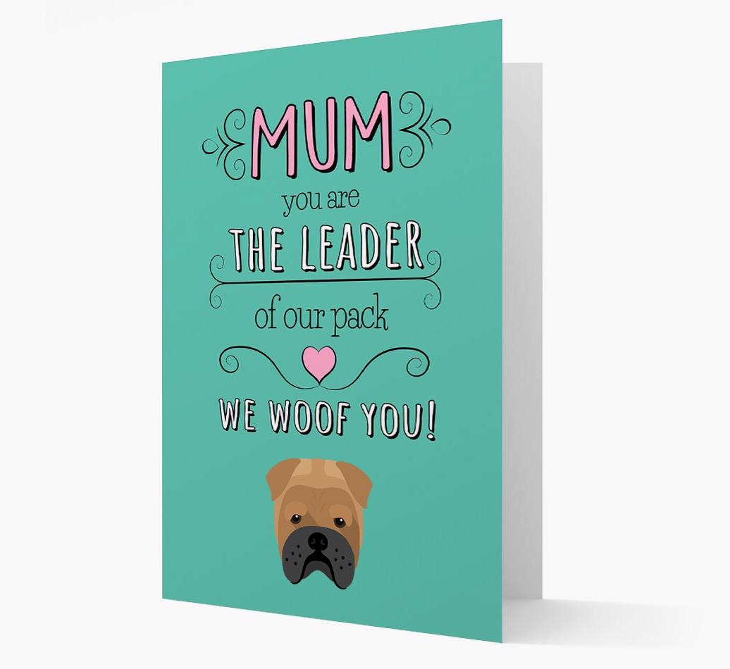 'The Leader Of Our Pack' Card with your {breedFullName} Icon