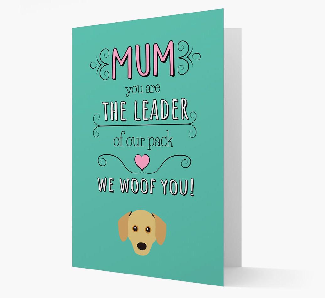 'The Leader Of Our Pack' Card with your {breedFullName} Icon