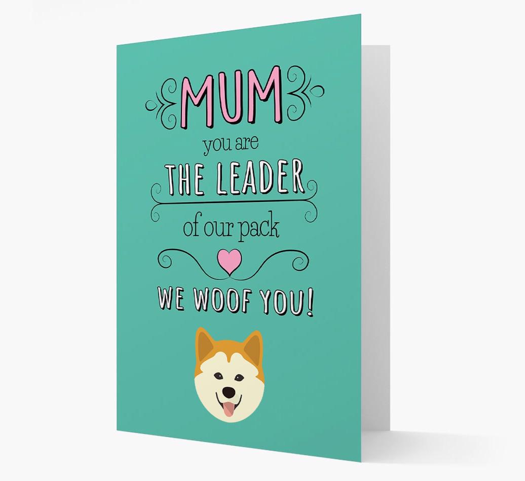'The Leader Of Our Pack' Card with your {breedFullName} Icon