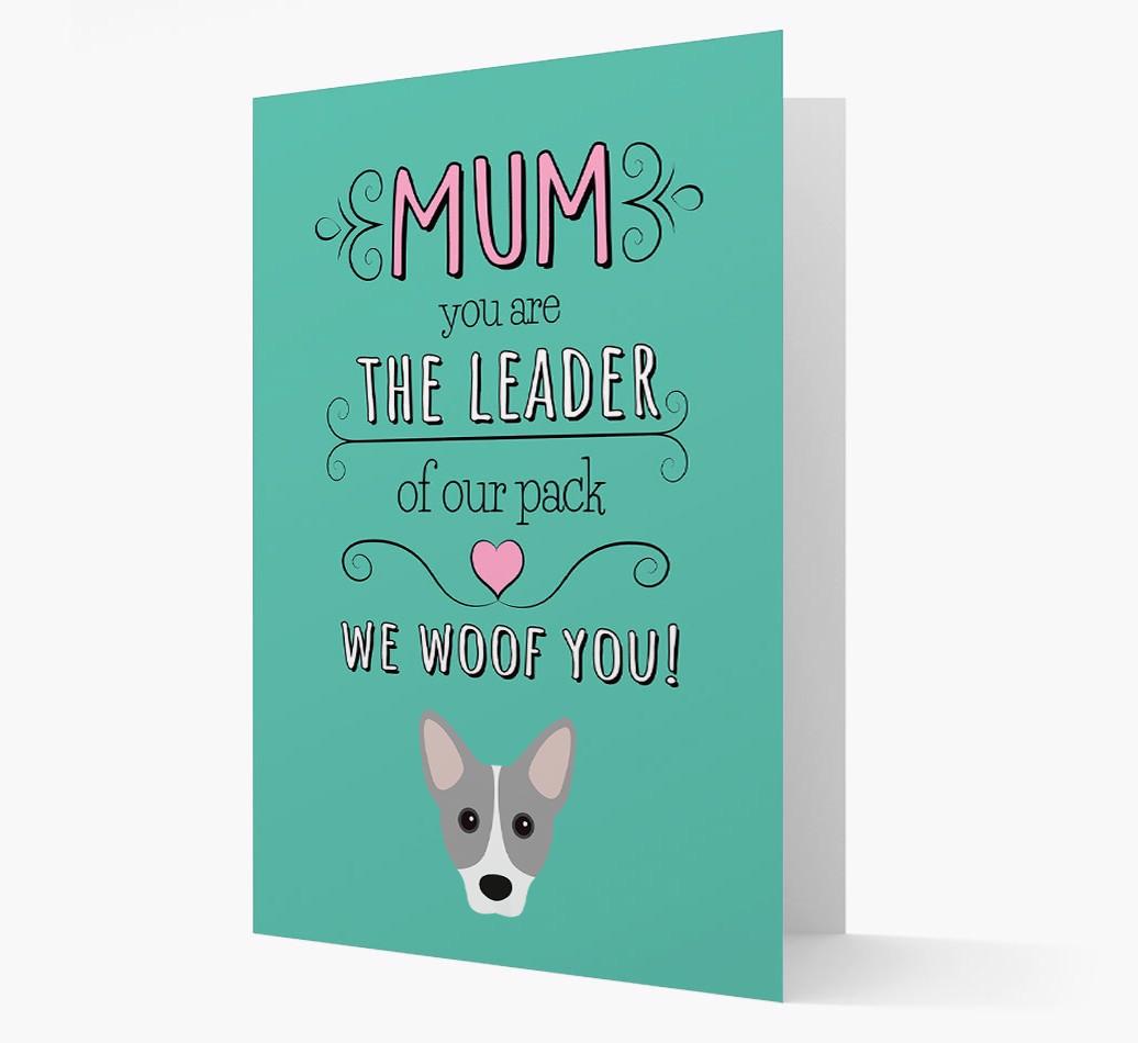 'The Leader Of Our Pack' Card with your {breedFullName} Icon