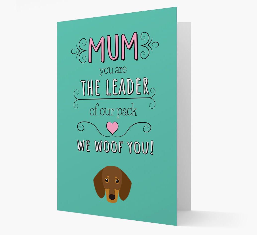 'The Leader Of Our Pack' Card with your {breedFullName} Icon