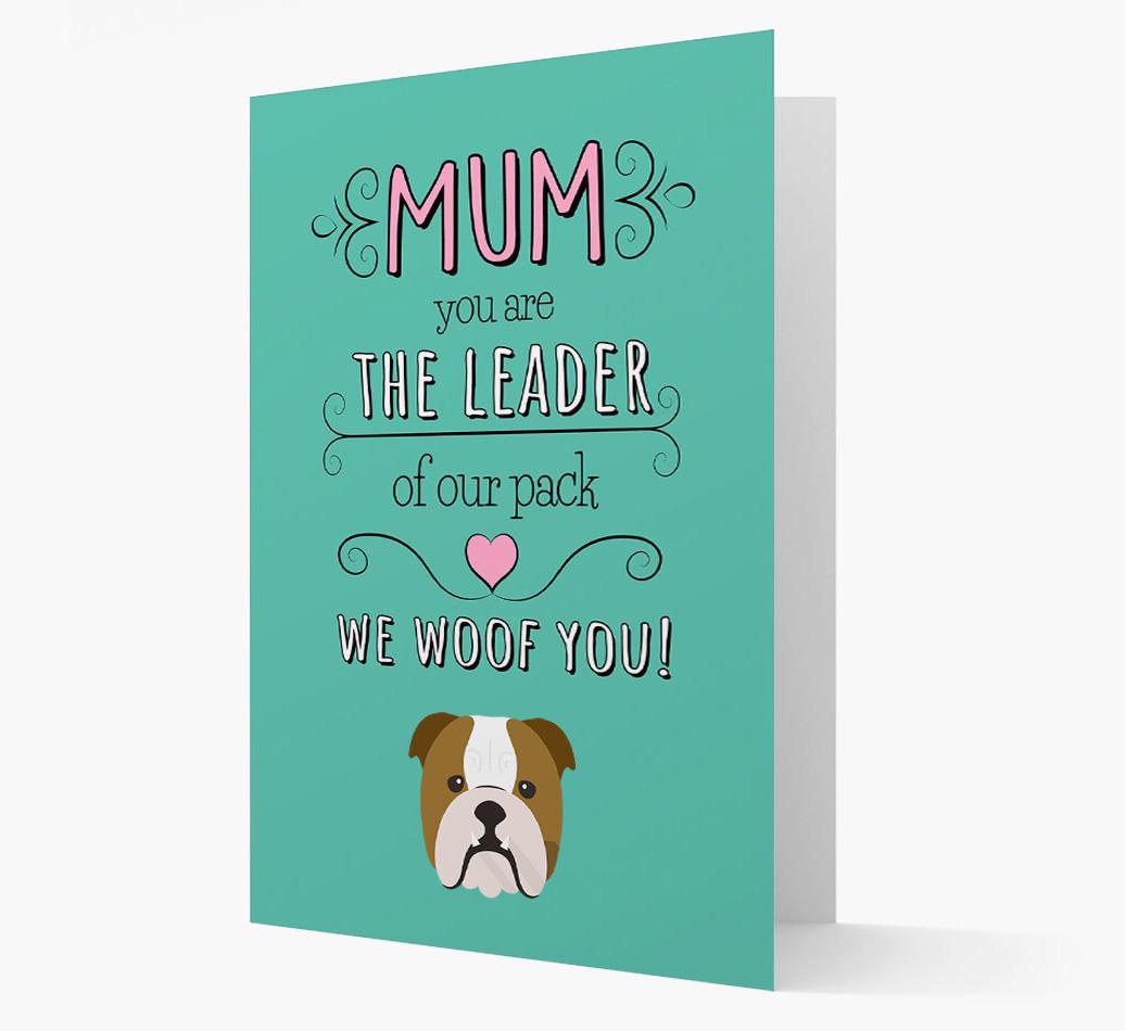 'The Leader Of Our Pack' Card with your {breedFullName} Icon