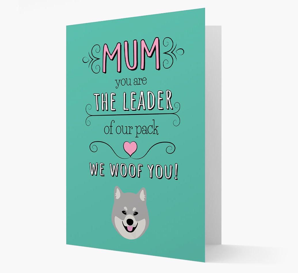 'The Leader Of Our Pack' Card with your {breedFullName} Icon