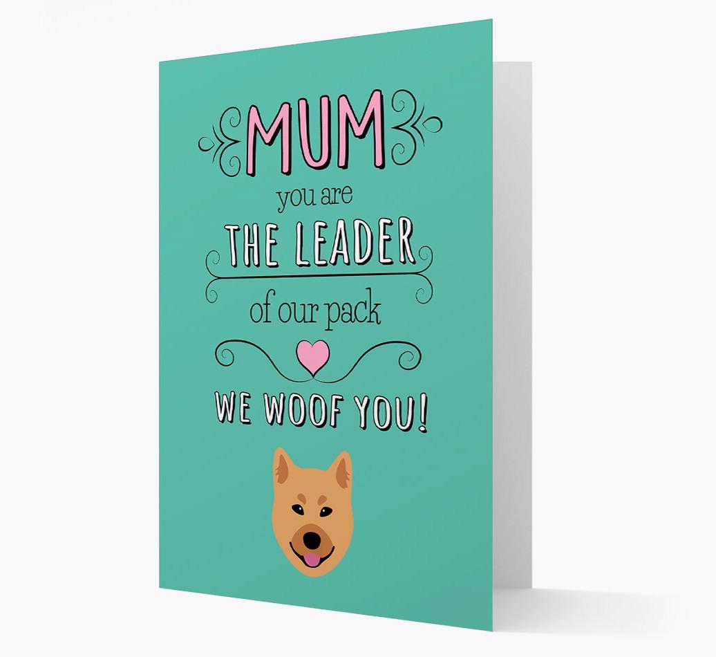 'The Leader Of Our Pack' Card with your {breedFullName} Icon