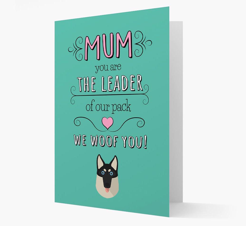 'The Leader Of Our Pack' Card with your {breedFullName} Icon