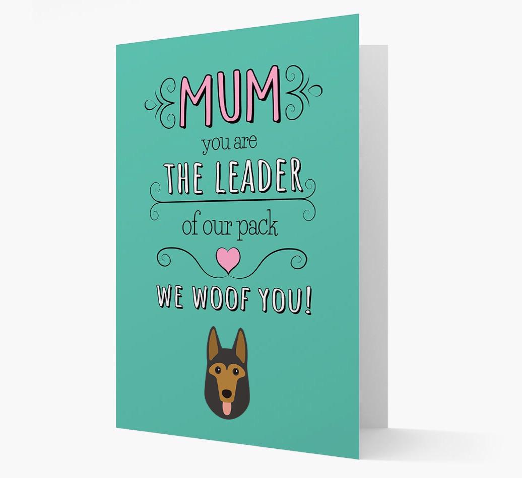 'The Leader Of Our Pack' Card with your {breedFullName} Icon