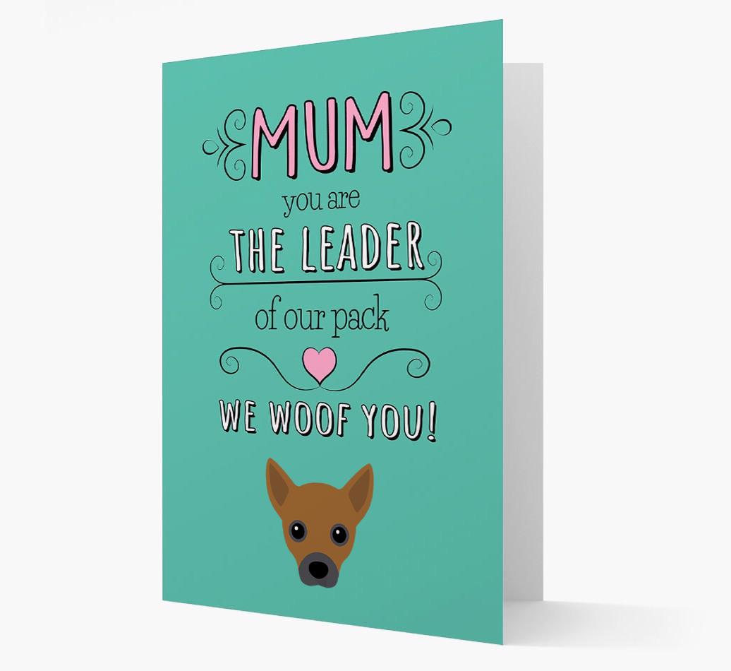 'The Leader Of Our Pack' Card with your {breedFullName} Icon