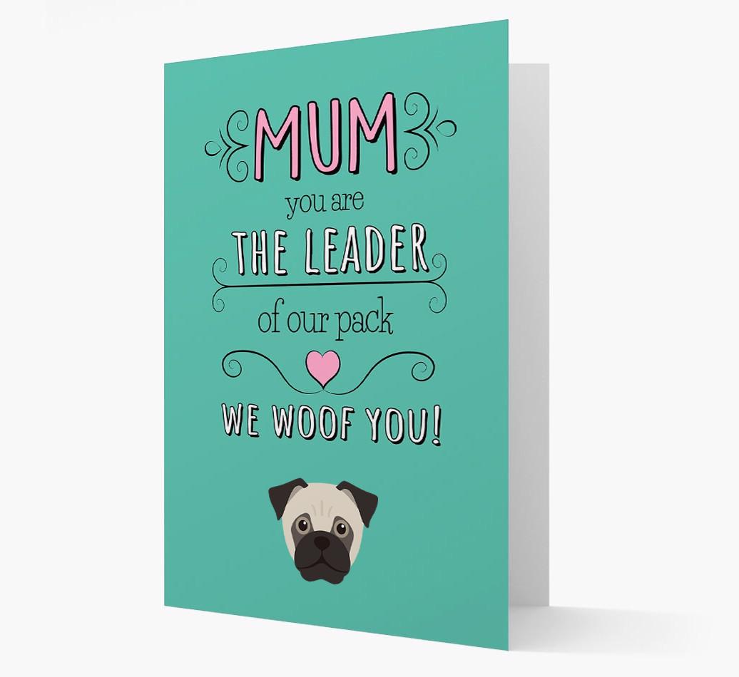 'The Leader Of Our Pack' Card with your {breedFullName} Icon