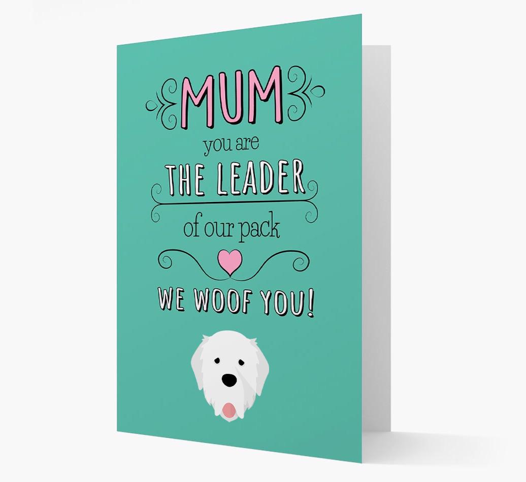 'The Leader Of Our Pack' Card with your {breedFullName} Icon