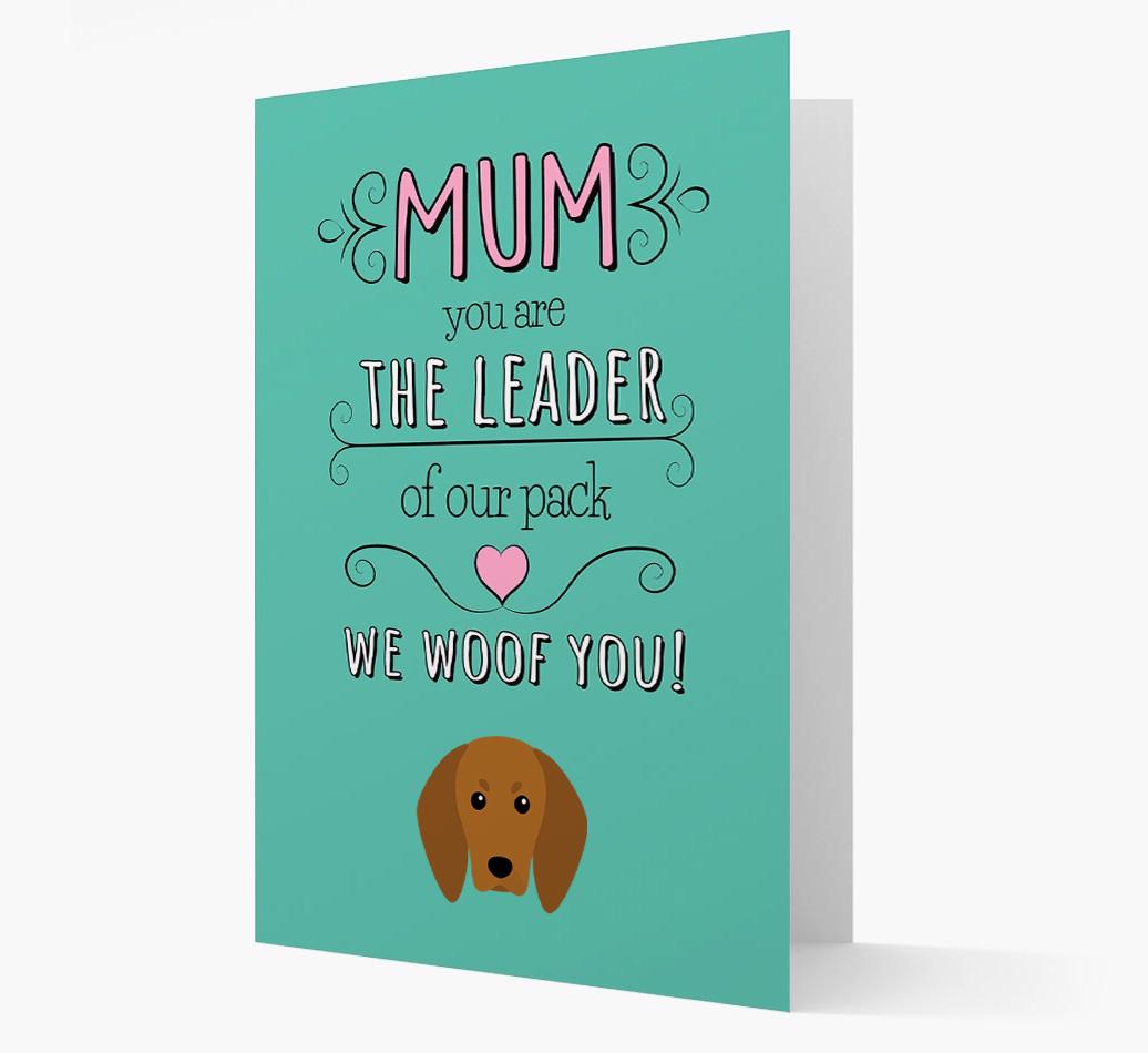'The Leader Of Our Pack' Card with your {breedFullName} Icon