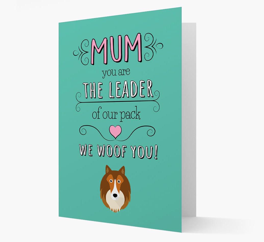 'The Leader Of Our Pack' Card with your {breedFullName} Icon
