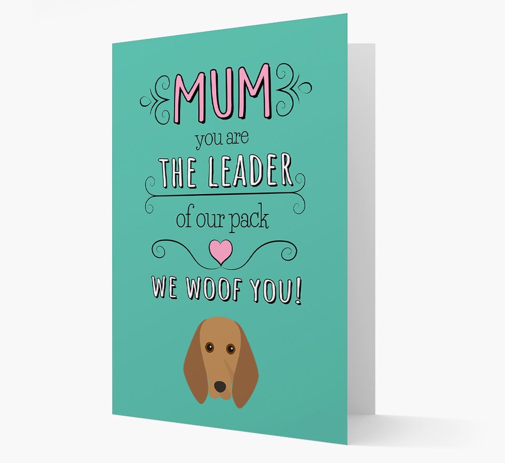 'The Leader Of Our Pack' Card with your {breedFullName} Icon