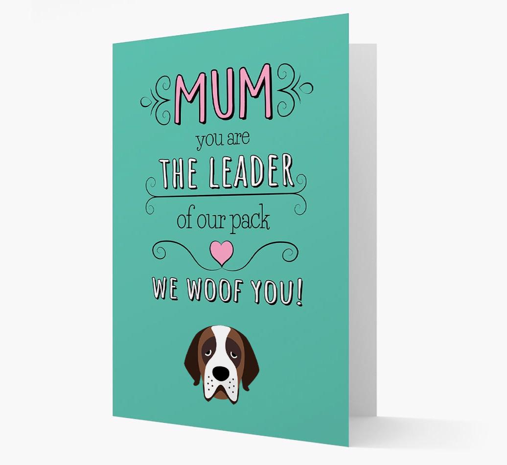 'The Leader Of Our Pack' Card with your {breedFullName} Icon