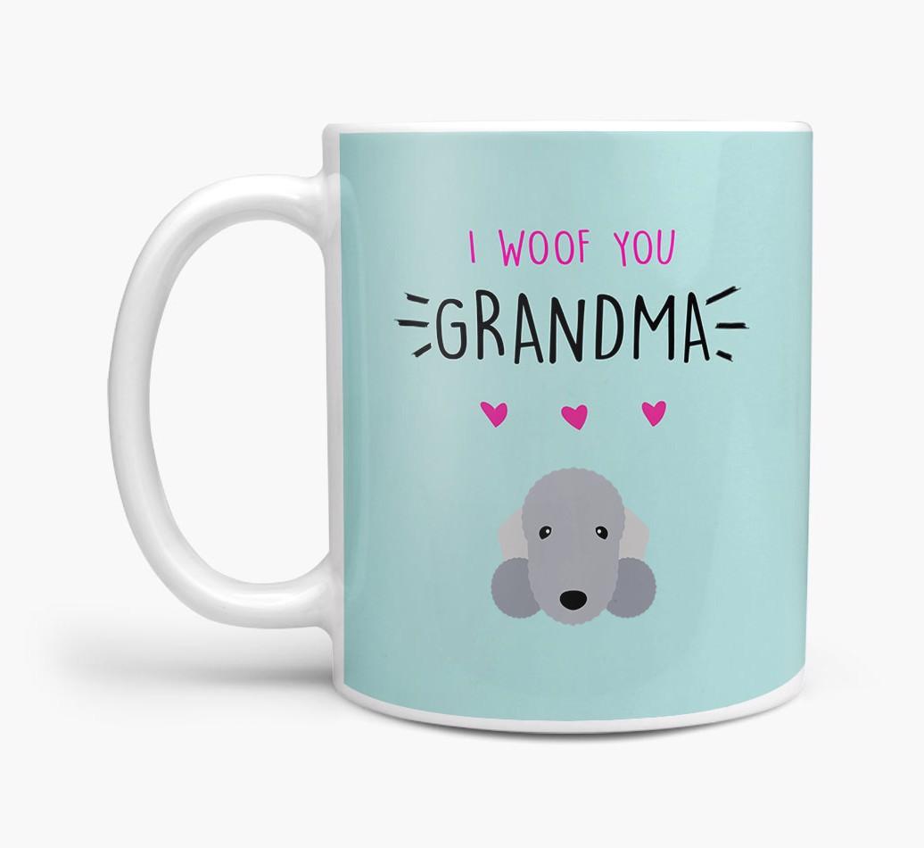 'I Woof You Grandma' Mug with {breedFullName} Icon