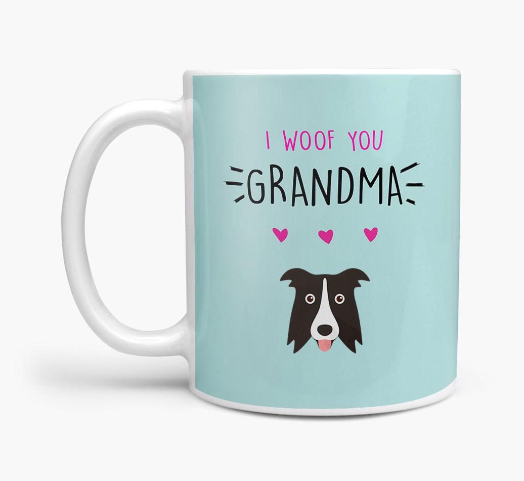 'I Woof You Grandma' Mug with {breedFullName} Icon