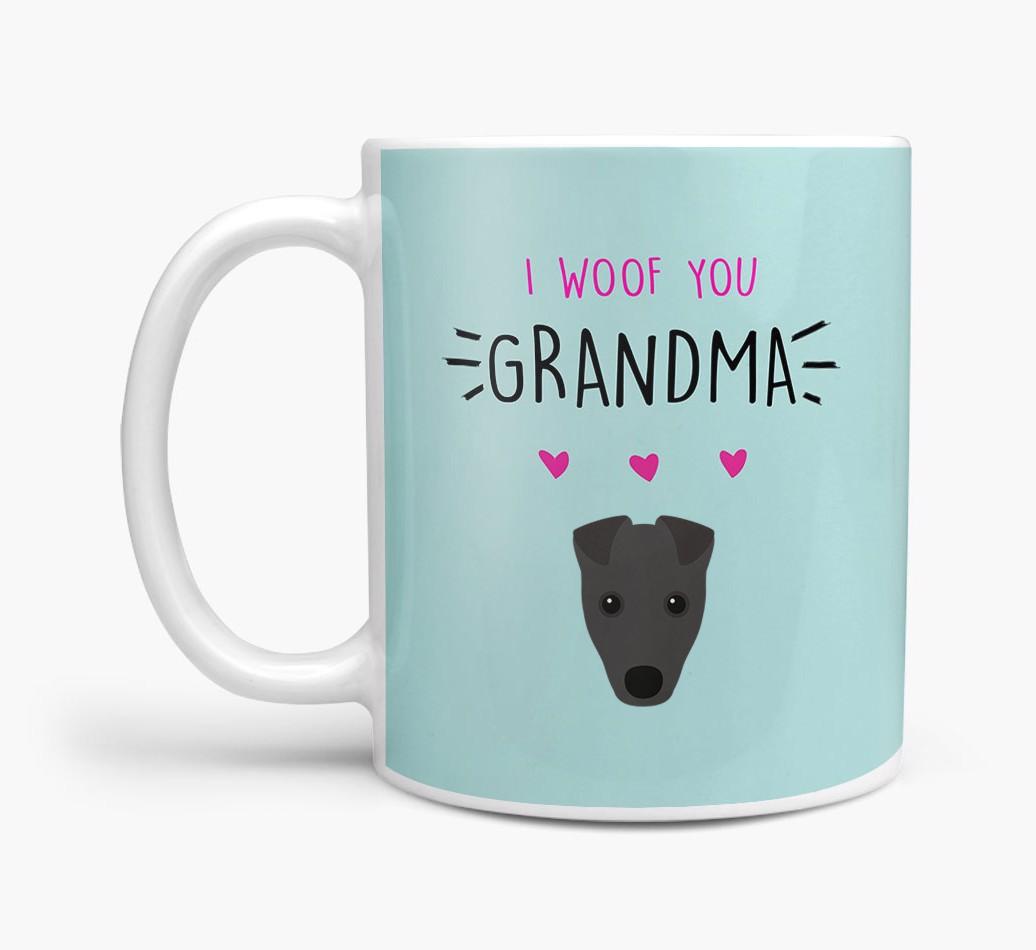 'I Woof You Grandma' Mug with {breedFullName} Icon