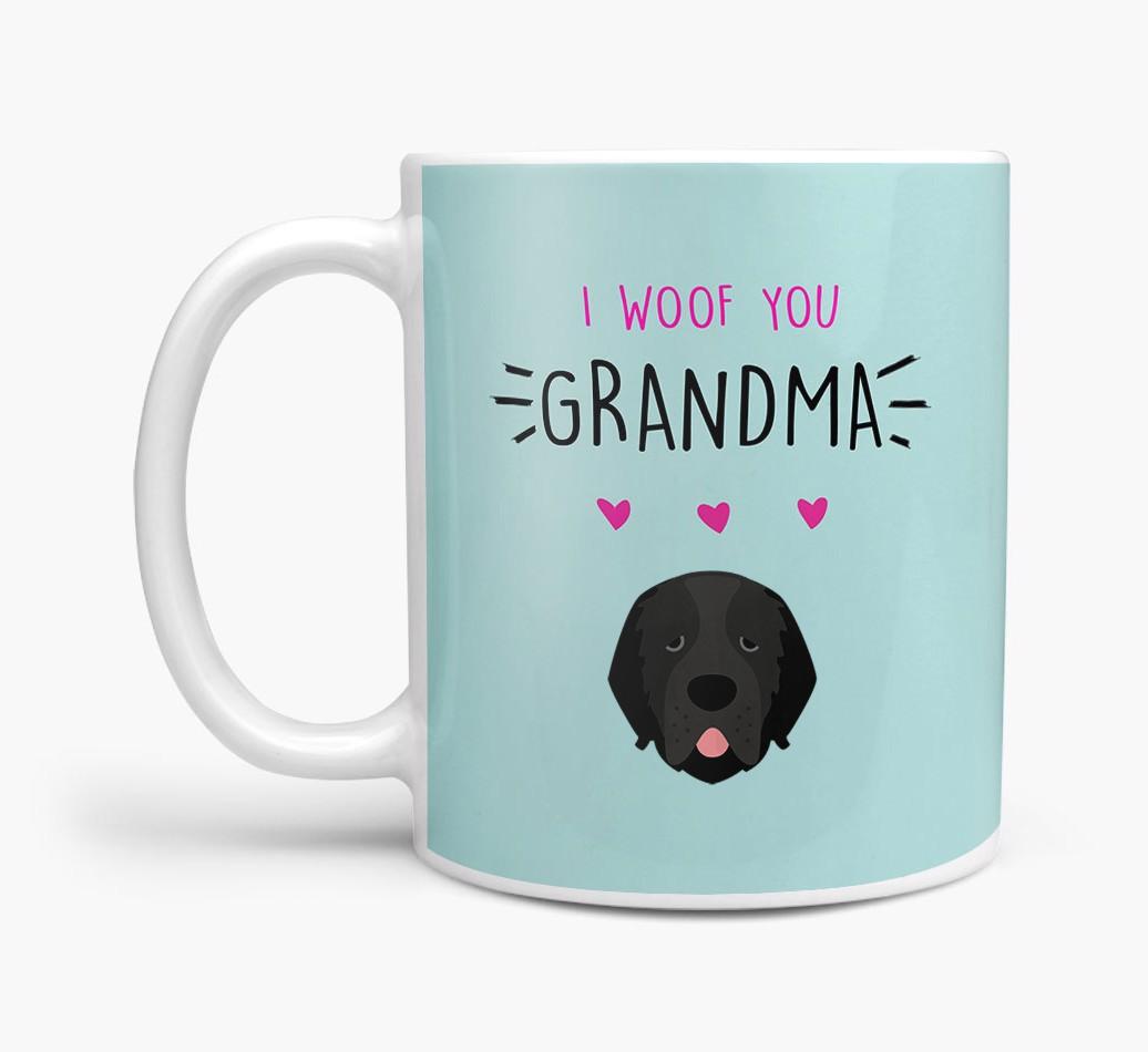 'I Woof You Grandma' Mug with {breedFullName} Icon