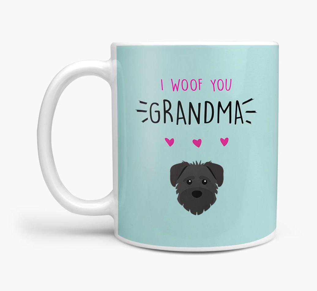 'I Woof You Grandma' Mug with {breedFullName} Icon