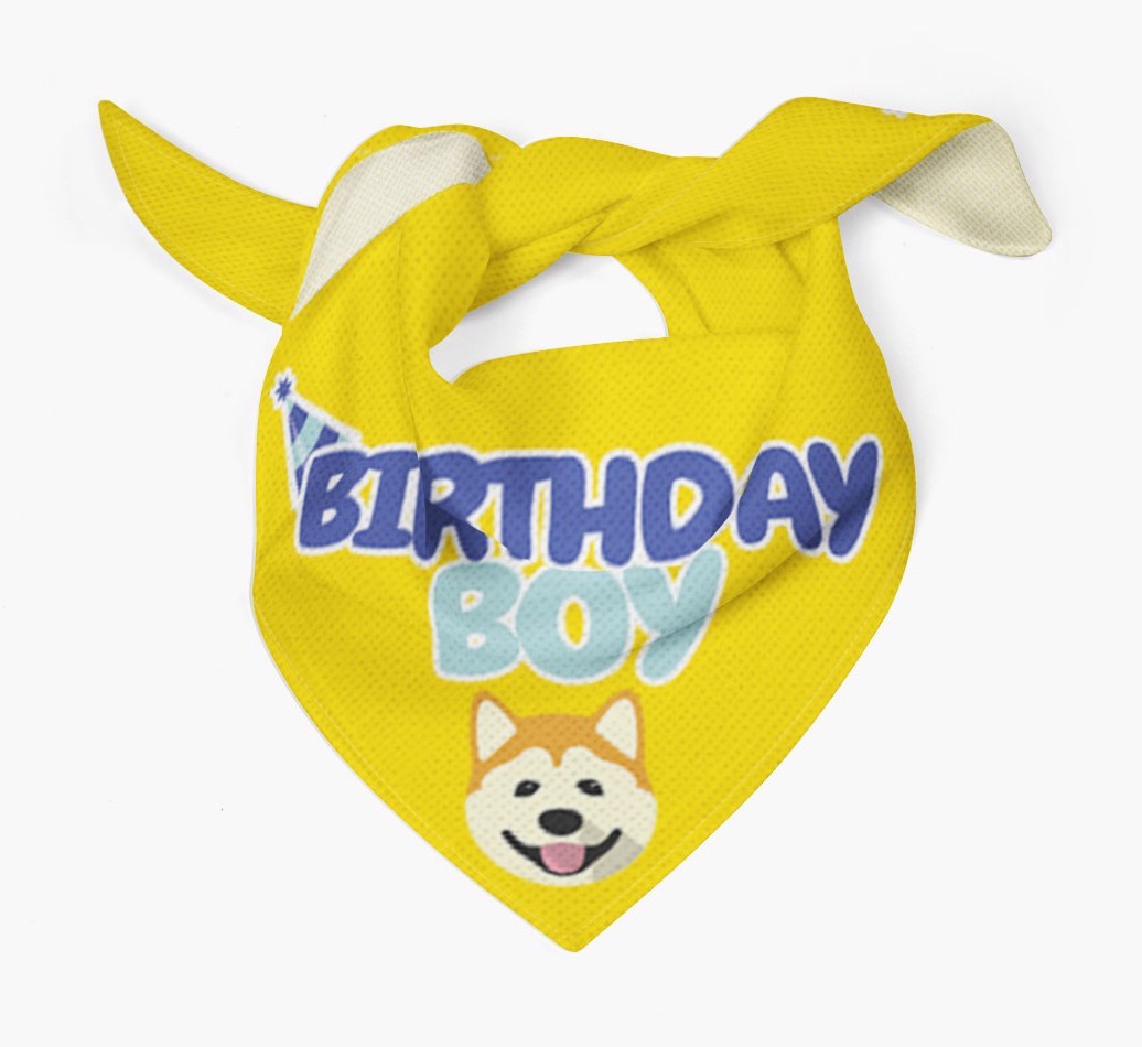 Birthday Boy : Personalised {breedFullName} Bandana