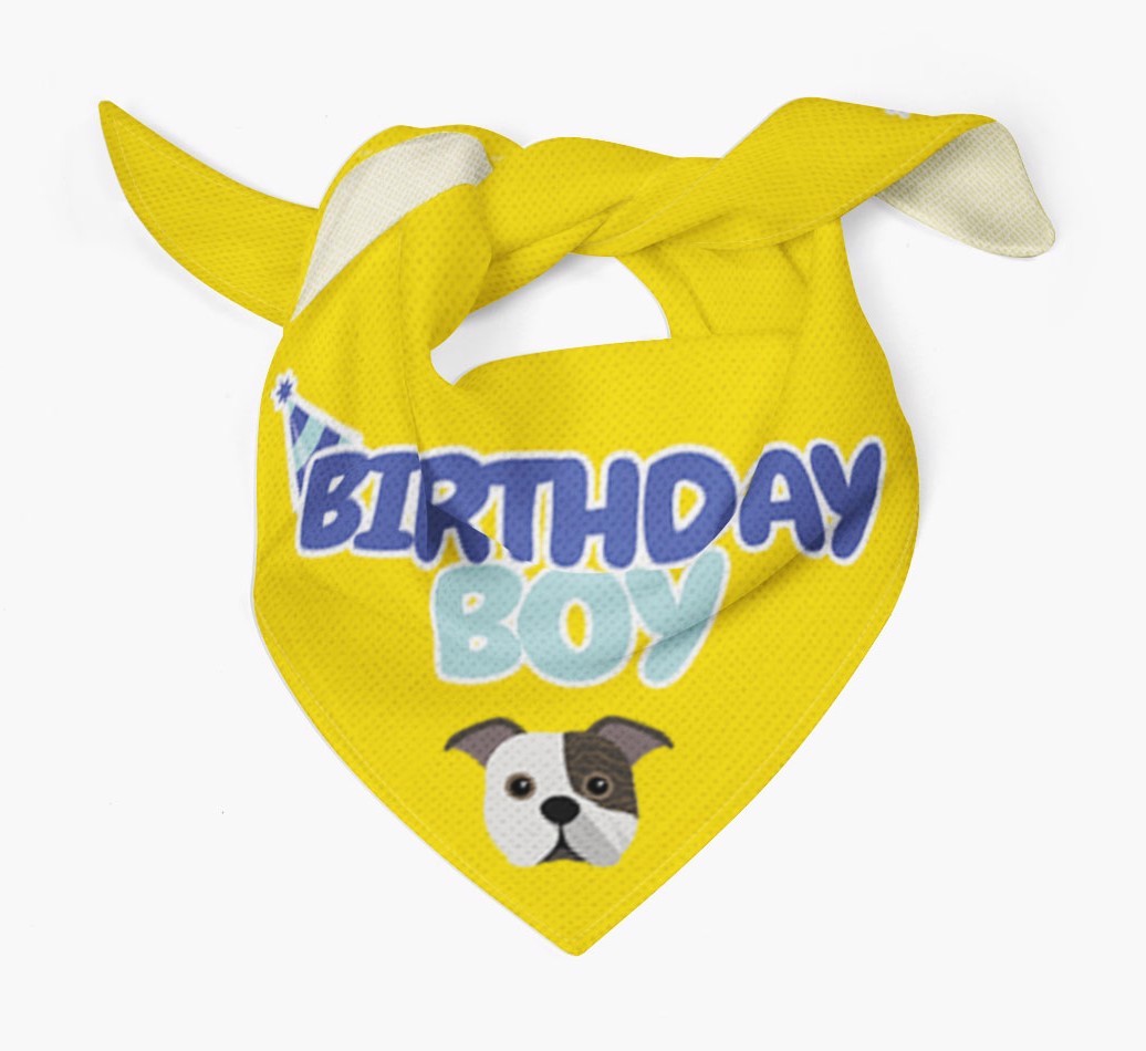 Birthday Boy : Personalised {breedFullName} Bandana