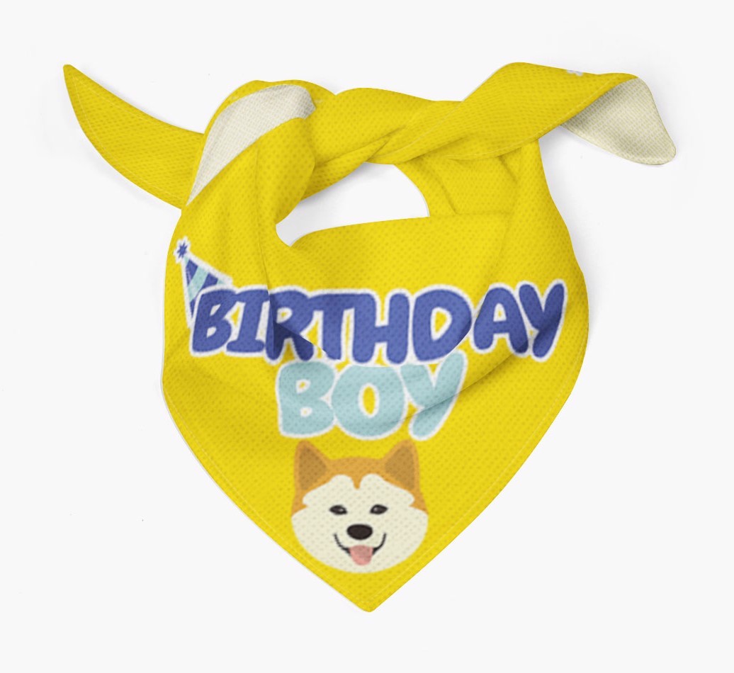 Birthday Boy : Personalised {breedFullName} Bandana