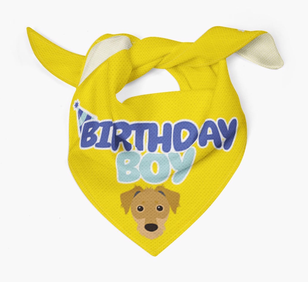 Birthday Boy : Personalised {breedFullName} Bandana