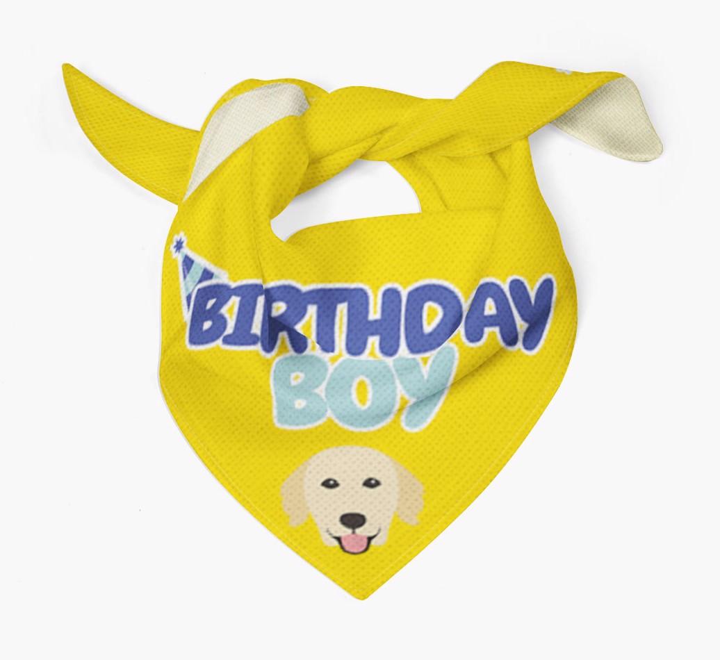 Birthday Boy : Personalized {breedFullName} Bandana