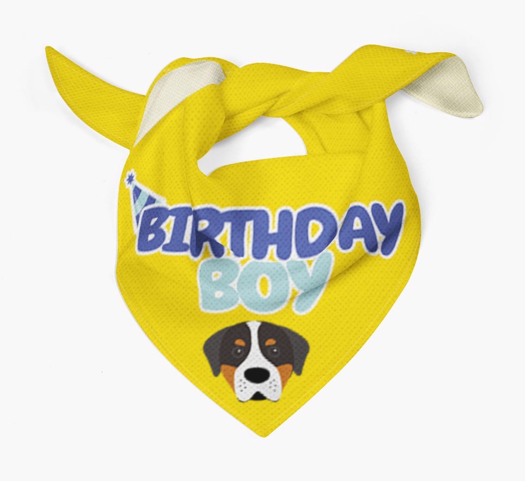Birthday Boy : Personalised {breedFullName} Bandana