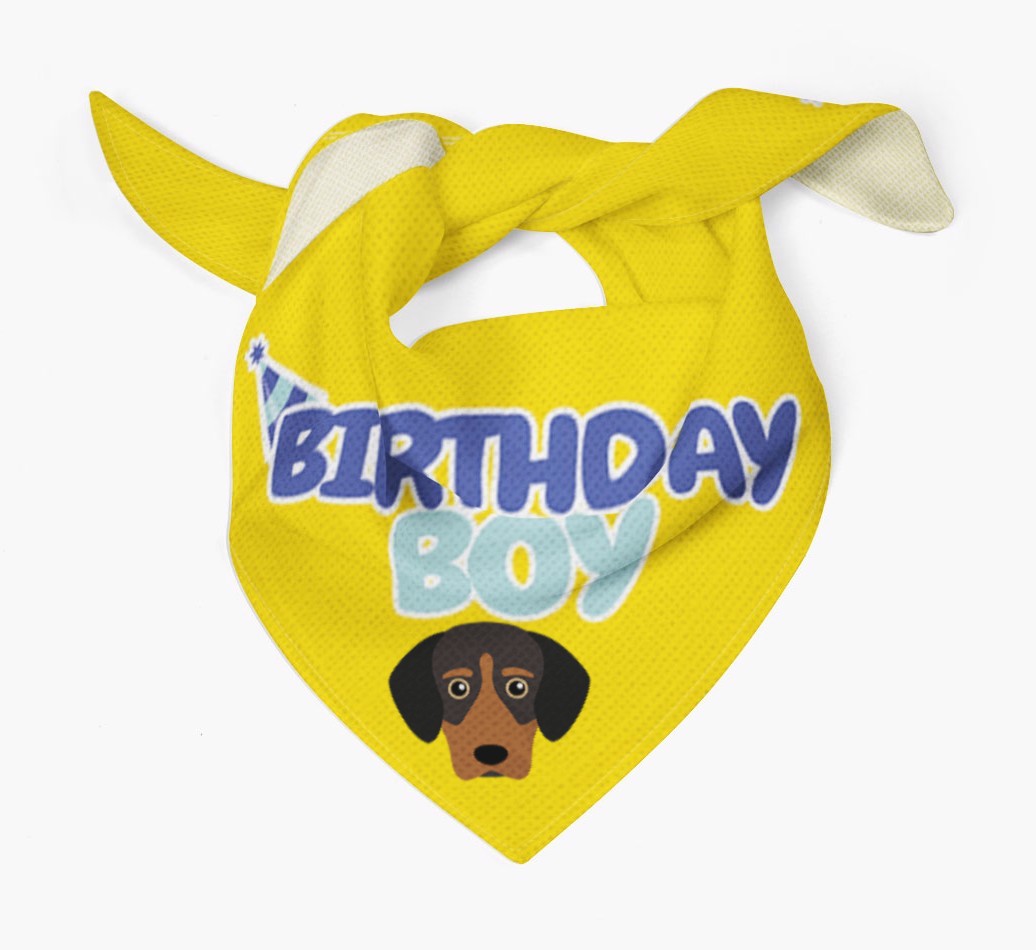 Birthday Boy : Personalised {breedFullName} Bandana