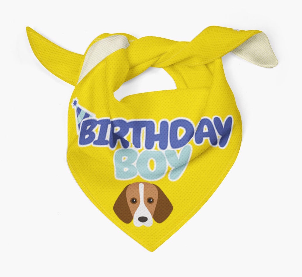 Birthday Boy : Personalised {breedFullName} Bandana