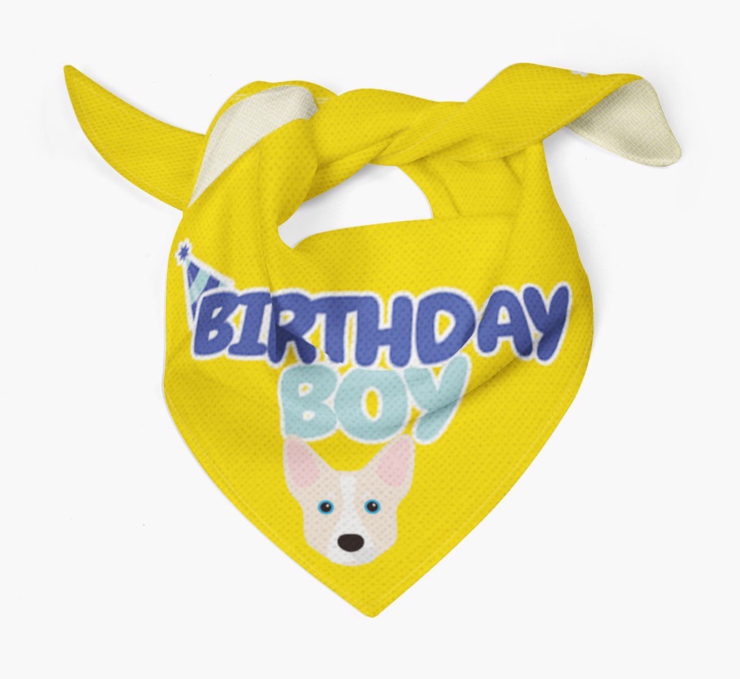 Birthday Boy : Personalised {breedFullName} Bandana